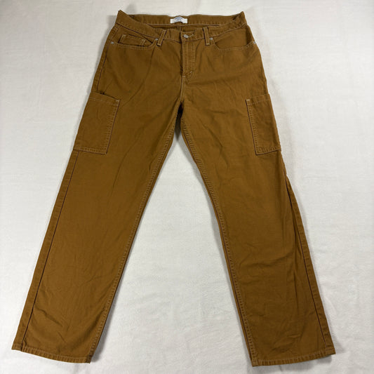 Denizen Levis 90s Loose Straight Womens 10 W30 Brown Cargo Pants Cotton