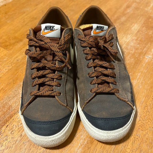 Nike Blazer Low 77 Jumbo Brown Suede Sneakers Mens Size 8 DX4433-200 Retro