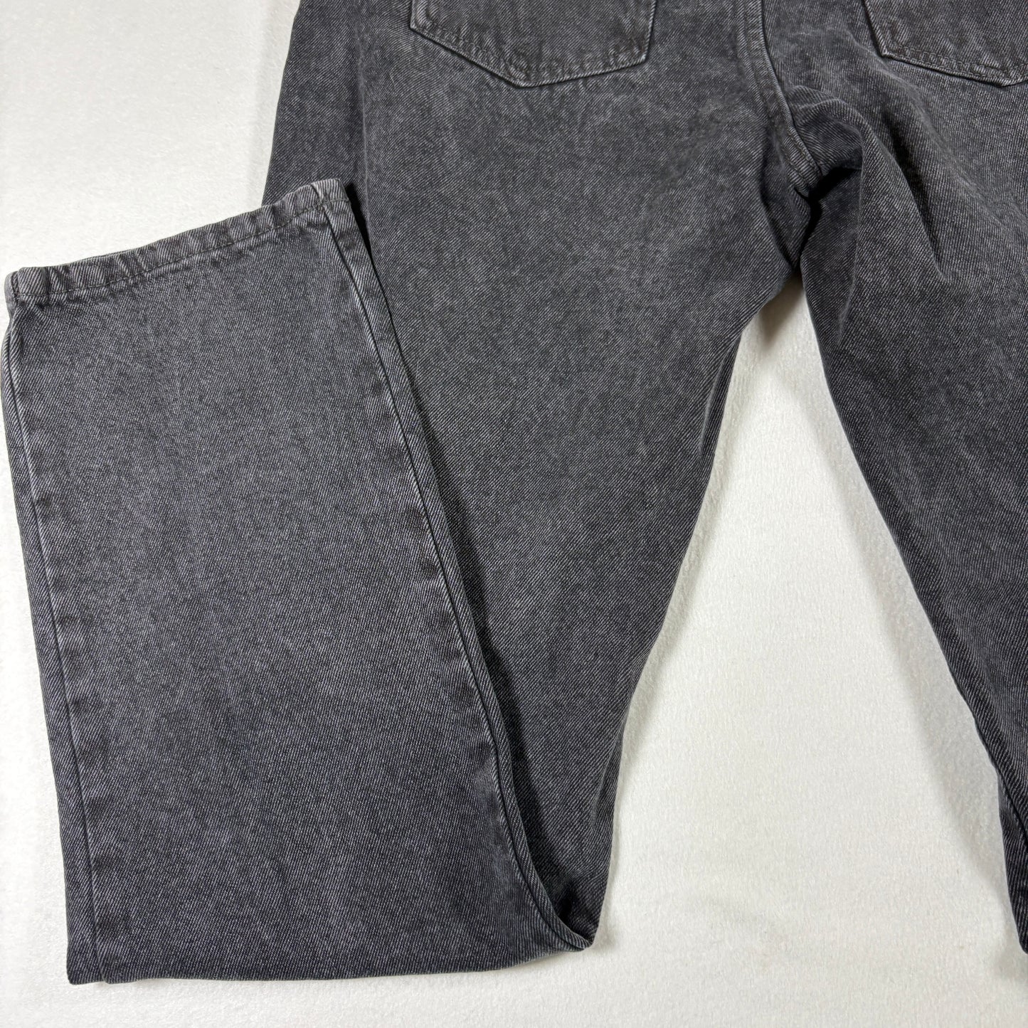 Cotton On Womens Black Distressed Jeans 8 US Long Straight Y2K 90s Grunge