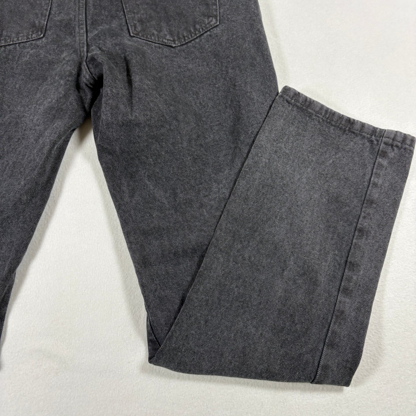 Cotton On Womens Black Distressed Jeans 8 US Long Straight Y2K 90s Grunge