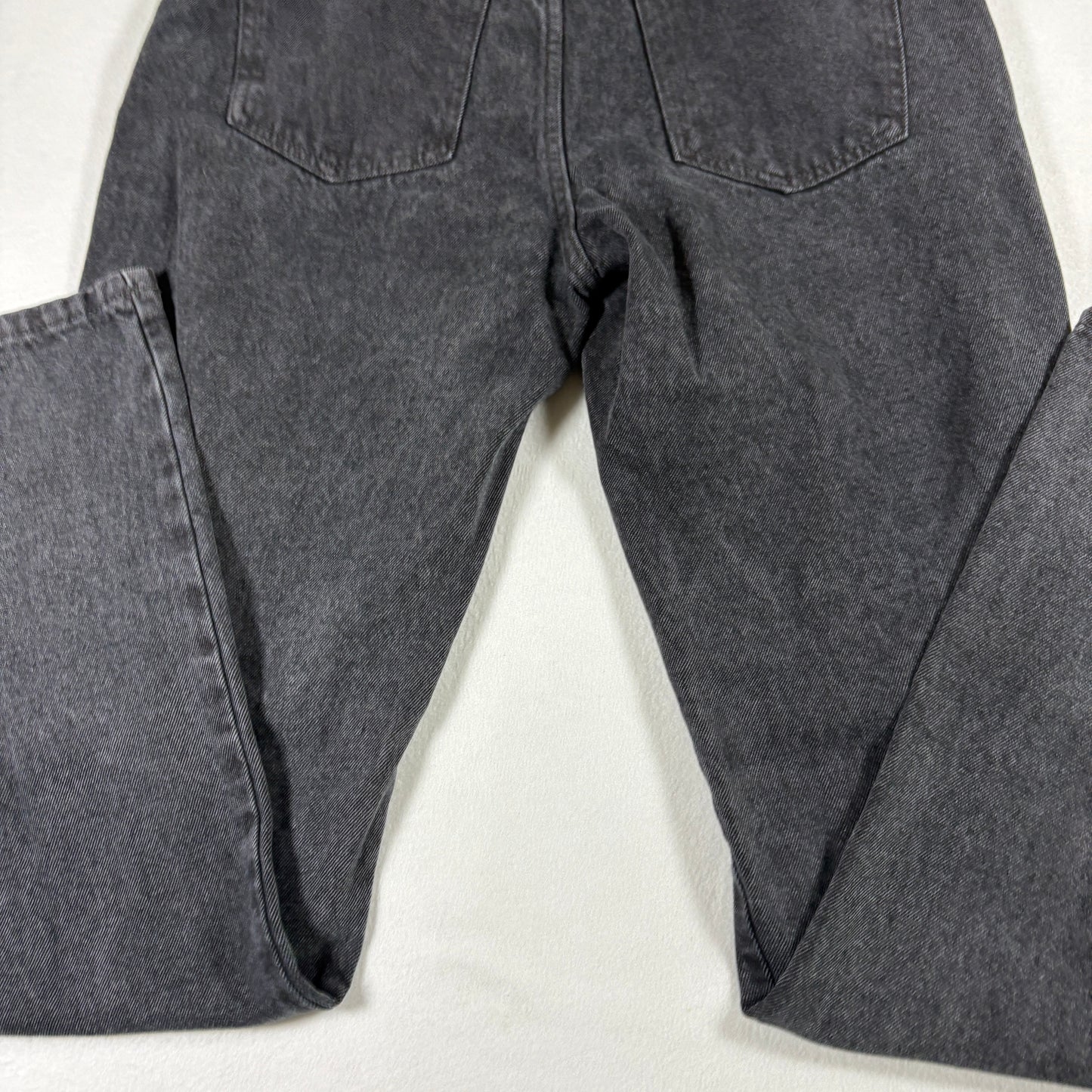 Cotton On Womens Black Distressed Jeans 8 US Long Straight Y2K 90s Grunge