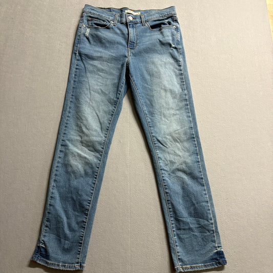 Levi's Classic Straight Jeans Women 8M W29 L30 Fit Like 30x29 Light Wash Stretch