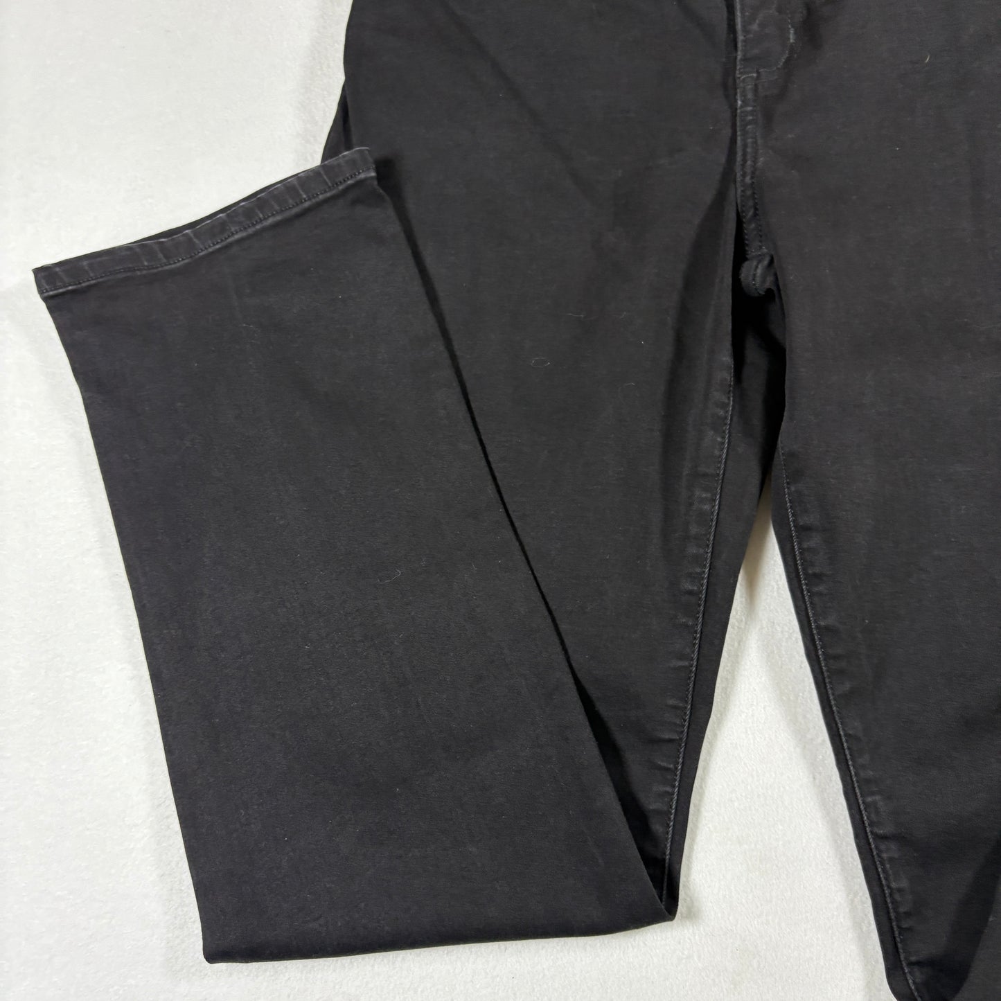 Lee Womens Black Straight Leg Jeans 8 Short Flex Motion Mid Rise Stretch