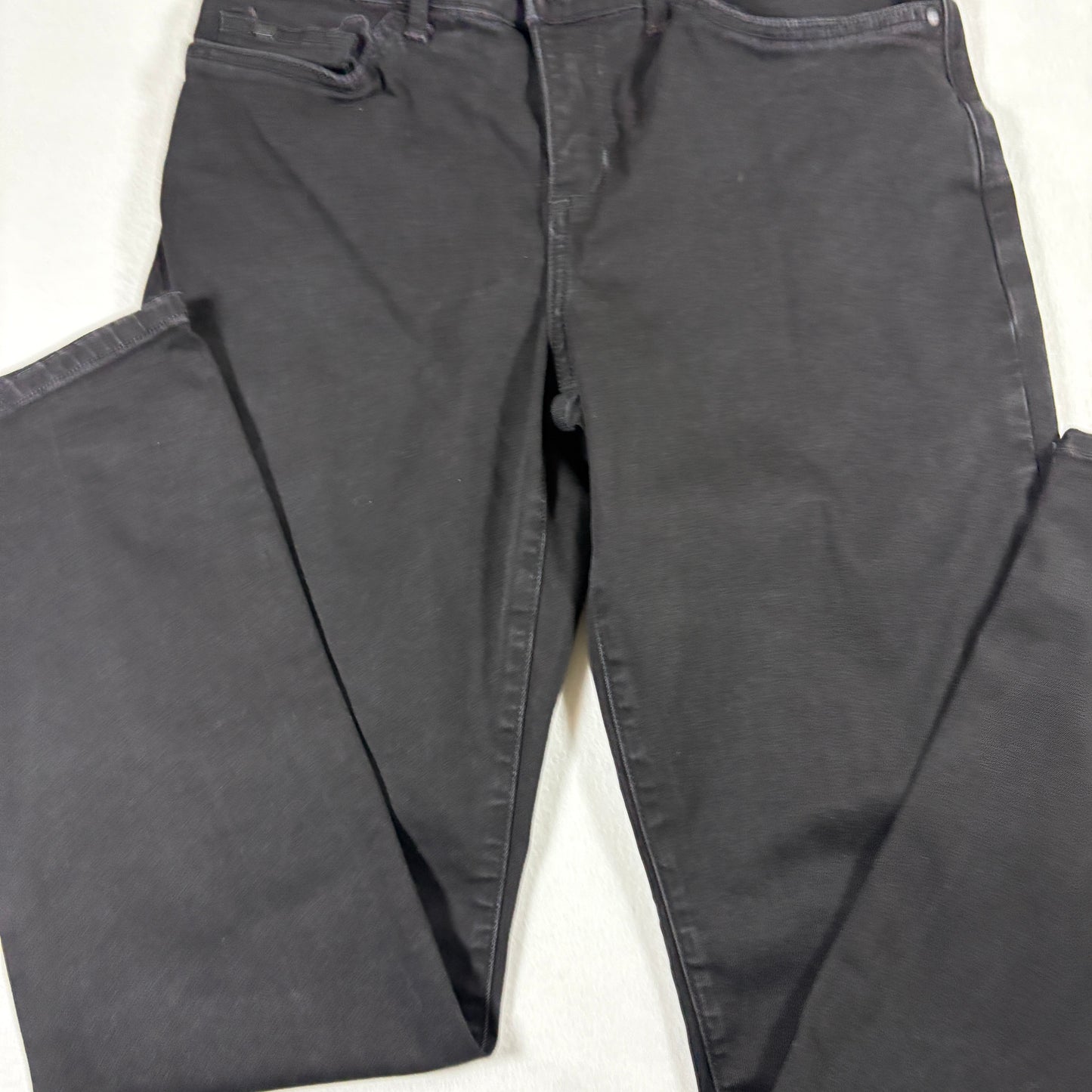 Lee Womens Black Straight Leg Jeans 8 Short Flex Motion Mid Rise Stretch