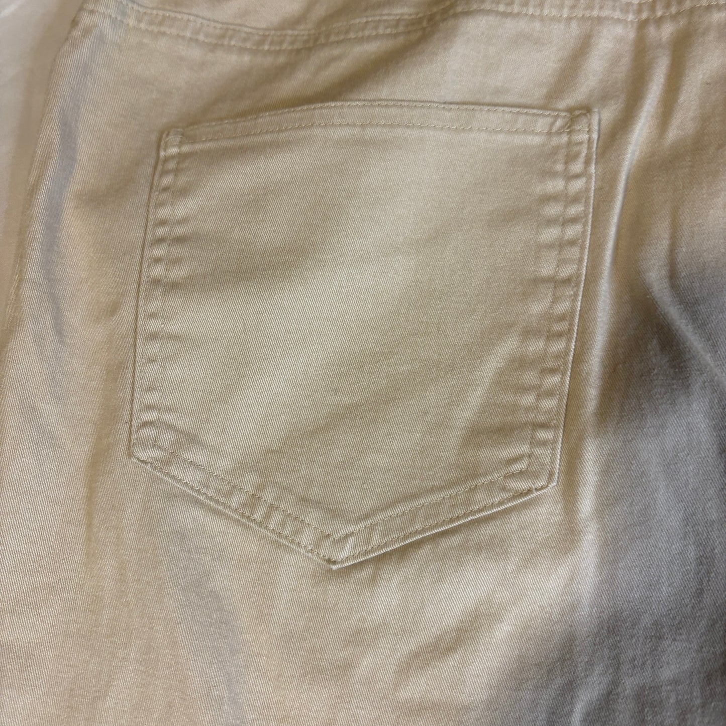 Baggy First Issue Liz Claiborne Khaki Pants Womens 14 Beige Stretch Wide Leg Casual