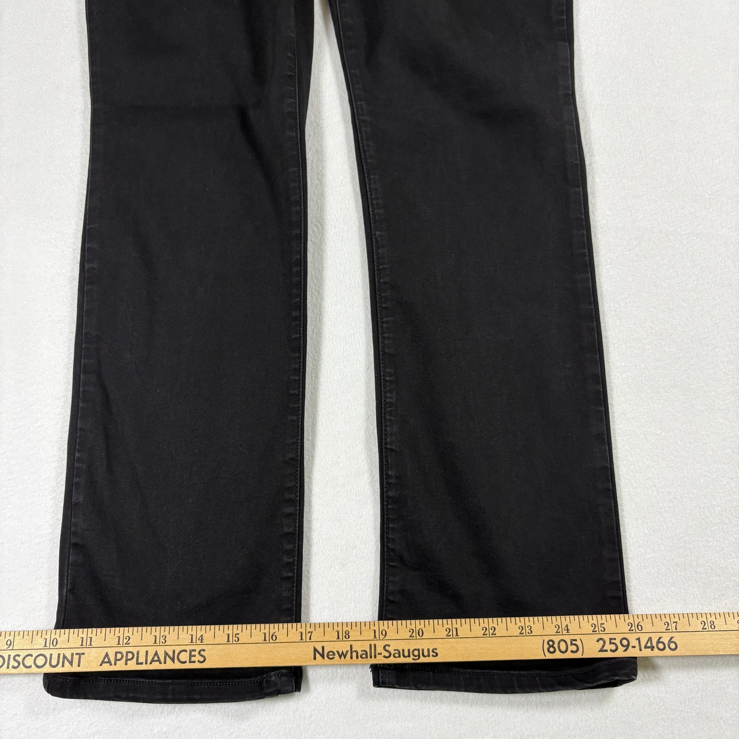 Lee Womens Black Straight Leg Jeans 8 Short Flex Motion Mid Rise Stretch