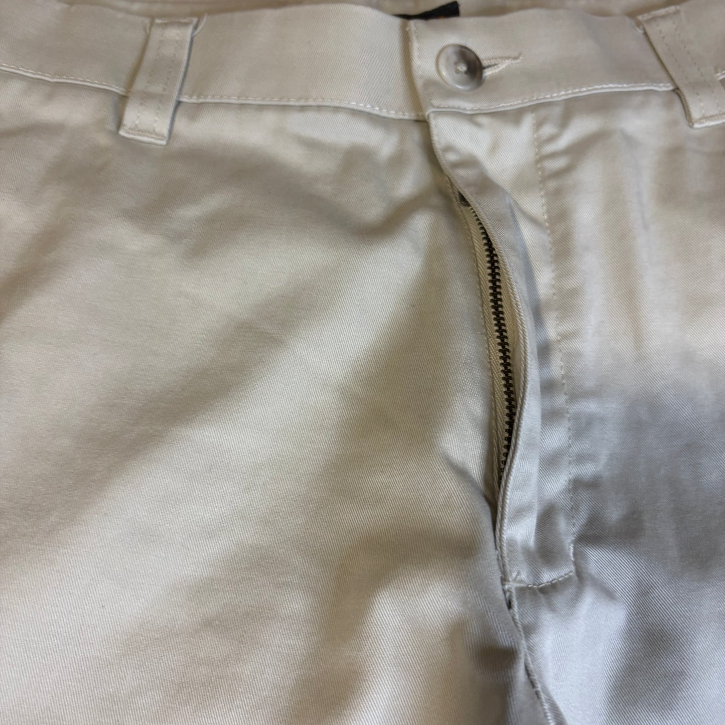 Cherokee Khaki Chino Pants Mens 30x32 Beige Flat Front Casual Workwear Cotton