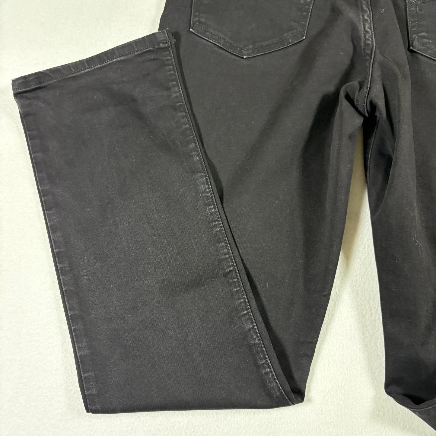 Lee Womens Black Straight Leg Jeans 8 Short Flex Motion Mid Rise Stretch