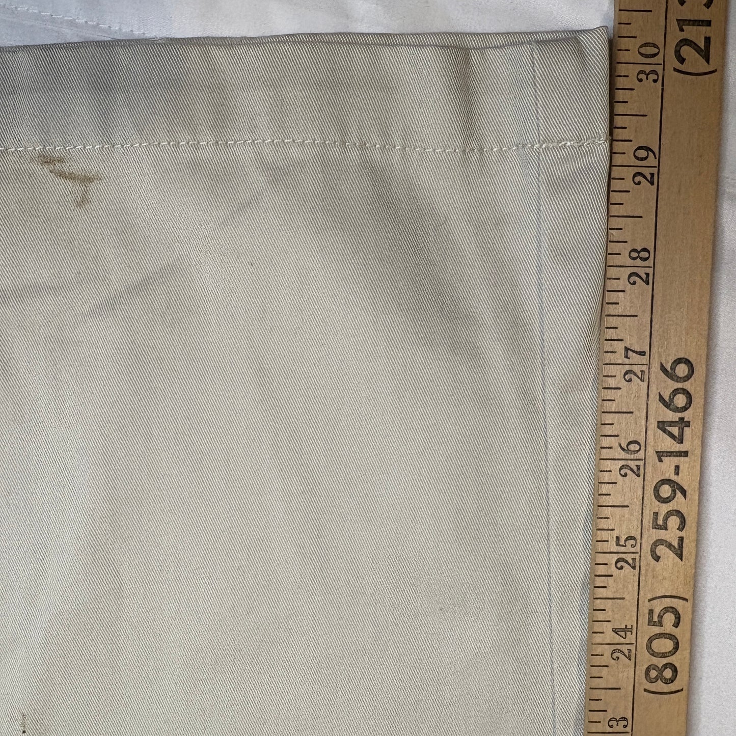 Cherokee Khaki Chino Pants Mens 30x32 Beige Flat Front Casual Workwear Cotton
