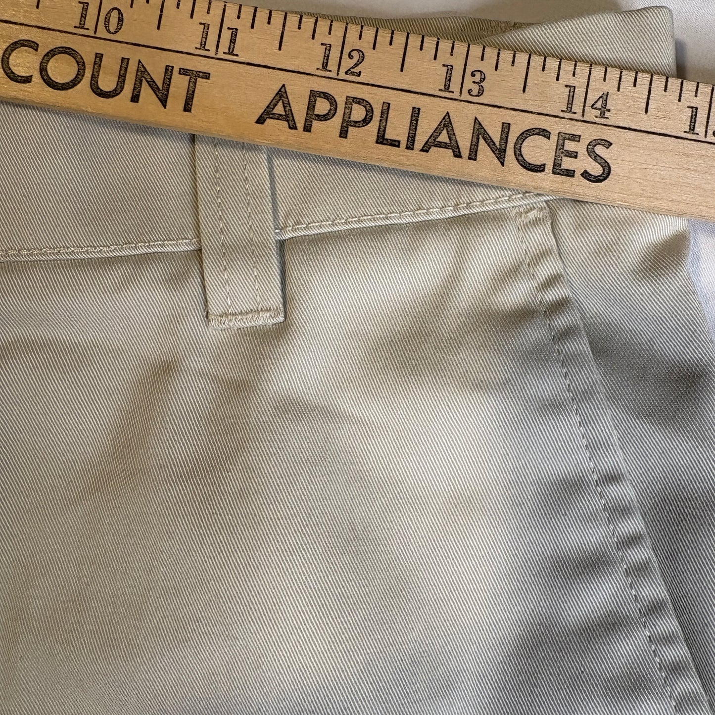 Cherokee Khaki Chino Pants Mens 30x32 Beige Flat Front Casual Workwear Cotton