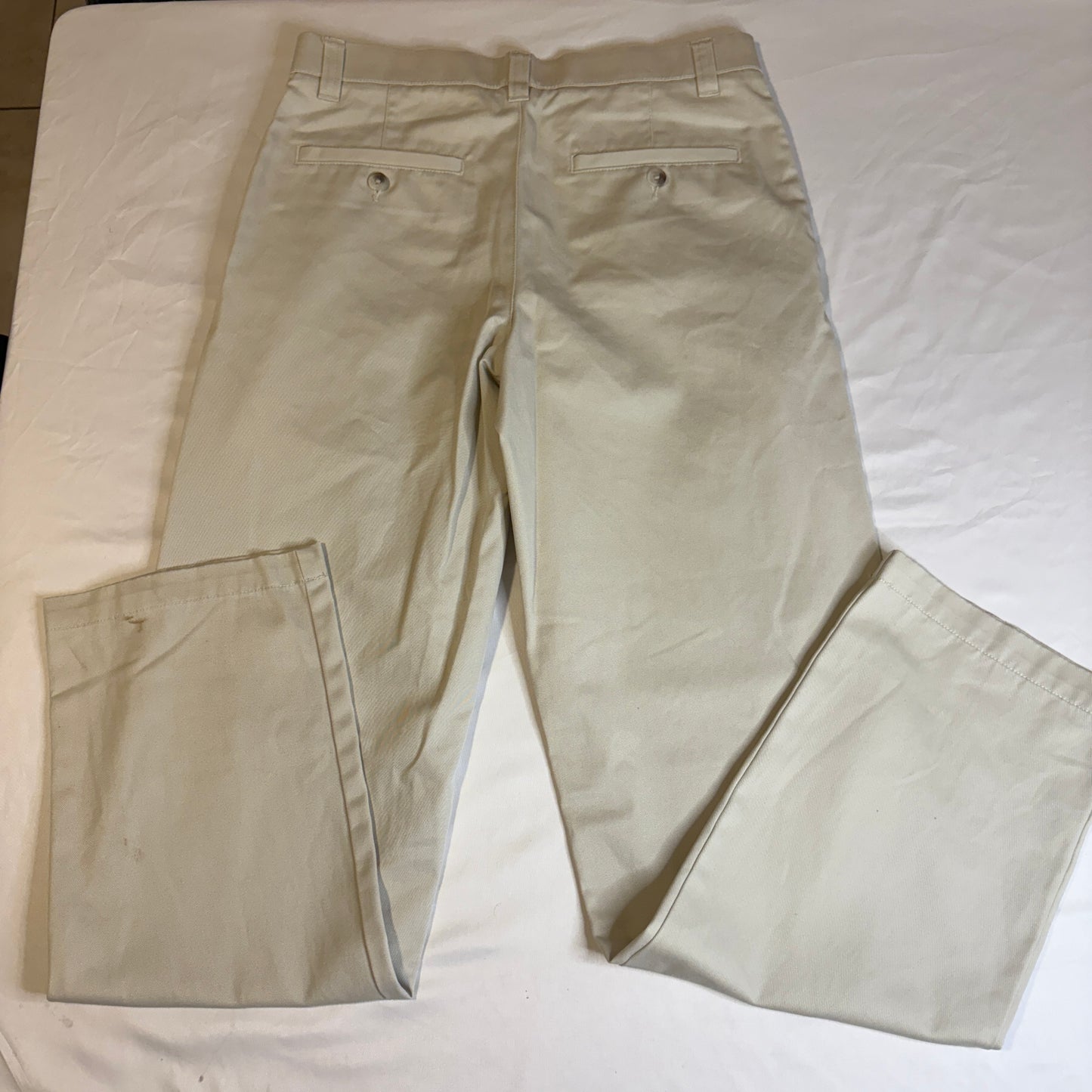 Cherokee Khaki Chino Pants Mens 30x32 Beige Flat Front Casual Workwear Cotton