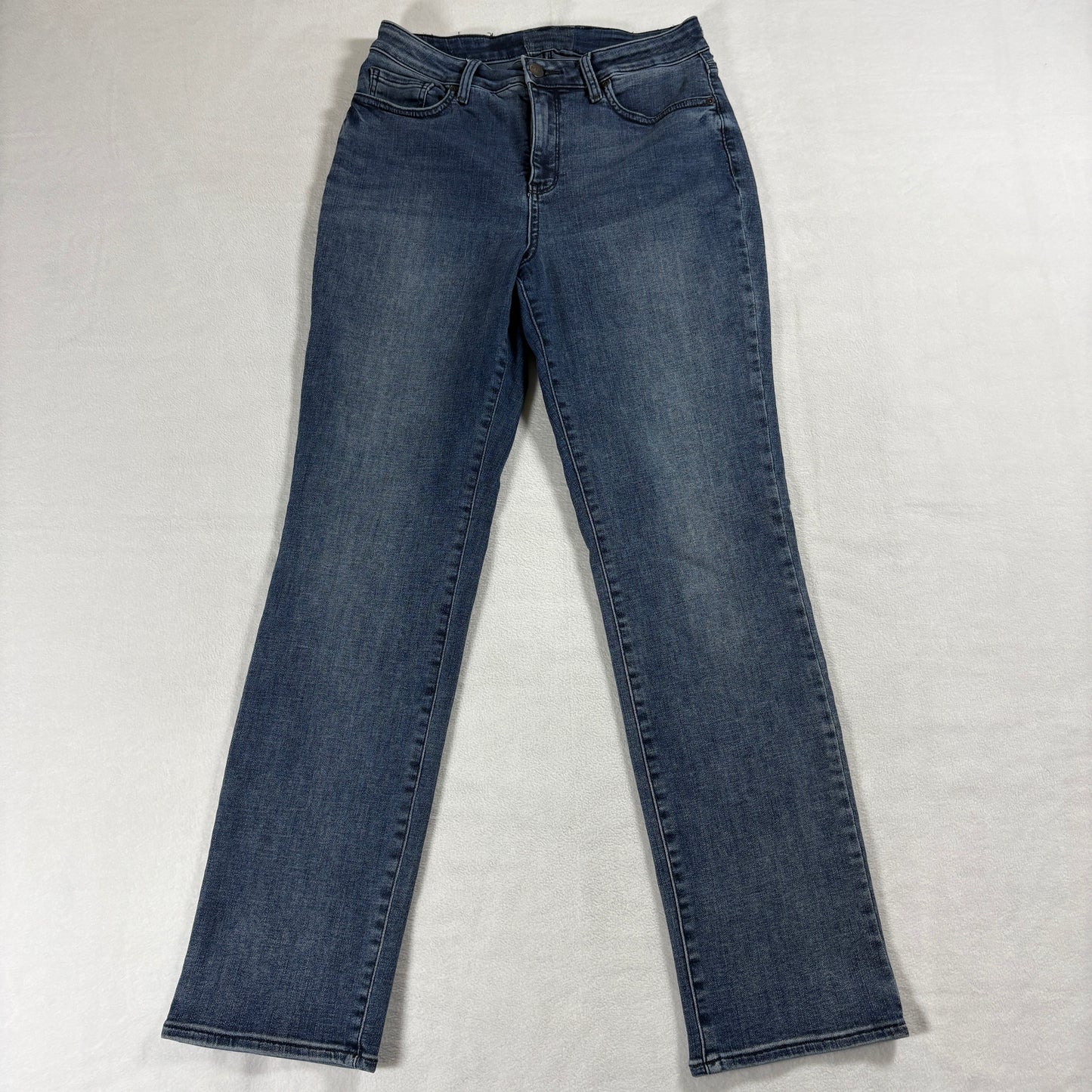 NYDJ Womens 14 Lift Tuck Bootcut Jeans Blue Stretch Denim Classic Fit