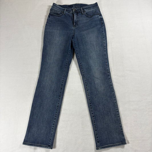 NYDJ Womens 14 Lift Tuck Bootcut Jeans Blue Stretch Denim Classic Fit