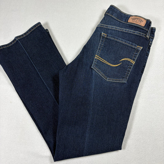 Signature Levi Strauss Jeans Womens 10S W30 L30 Dark Wash Bootcut Stretch Denim