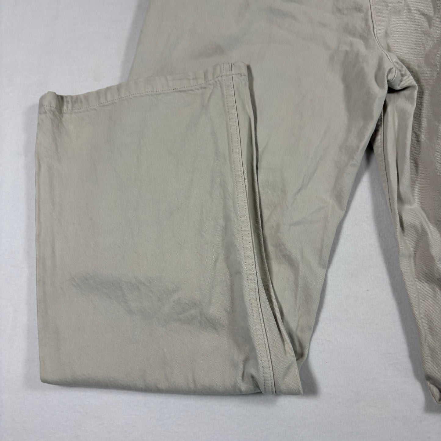 Abercrombie womens pants 6R 28 beige pleated chino straight khaki vintage Y2K