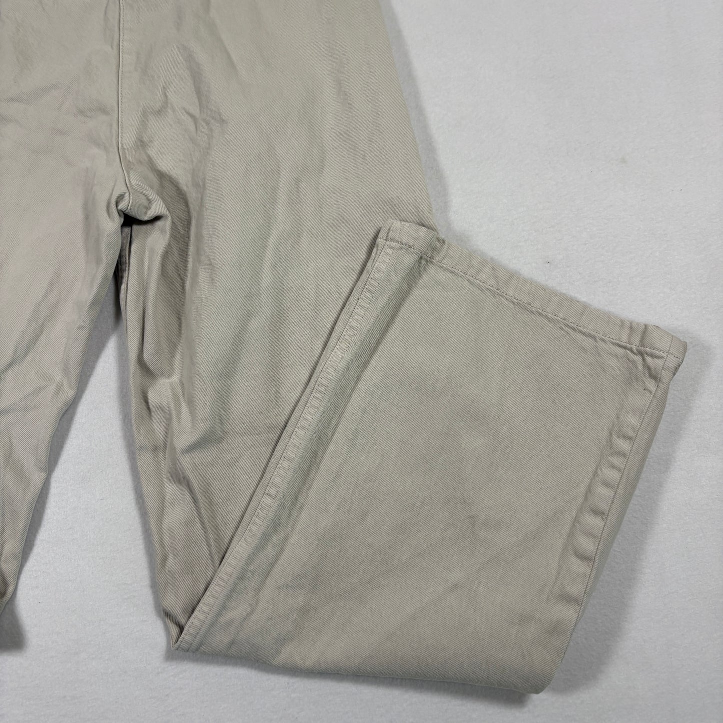 Abercrombie womens pants 6R 28 beige pleated chino straight khaki vintage Y2K
