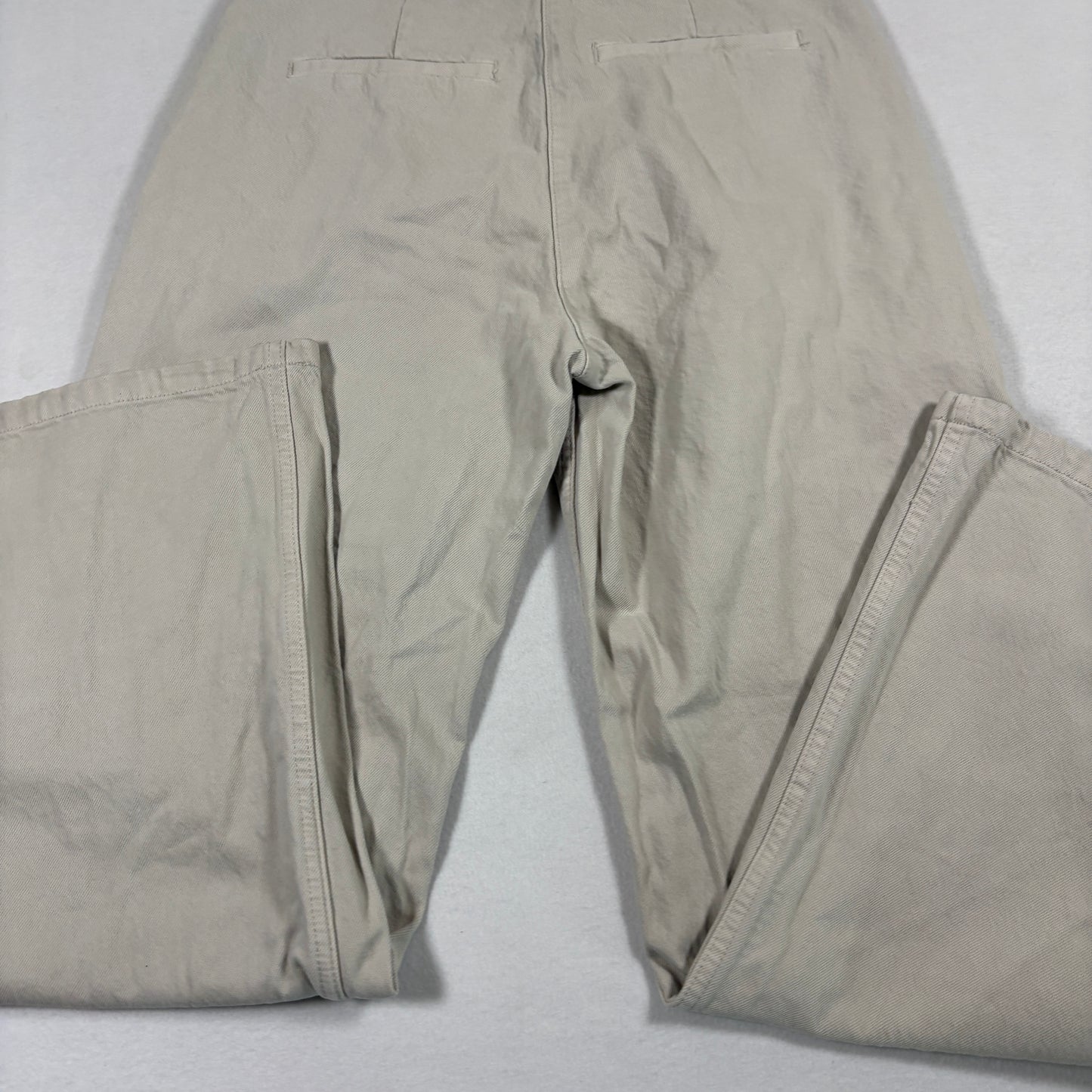 Abercrombie womens pants 6R 28 beige pleated chino straight khaki vintage Y2K
