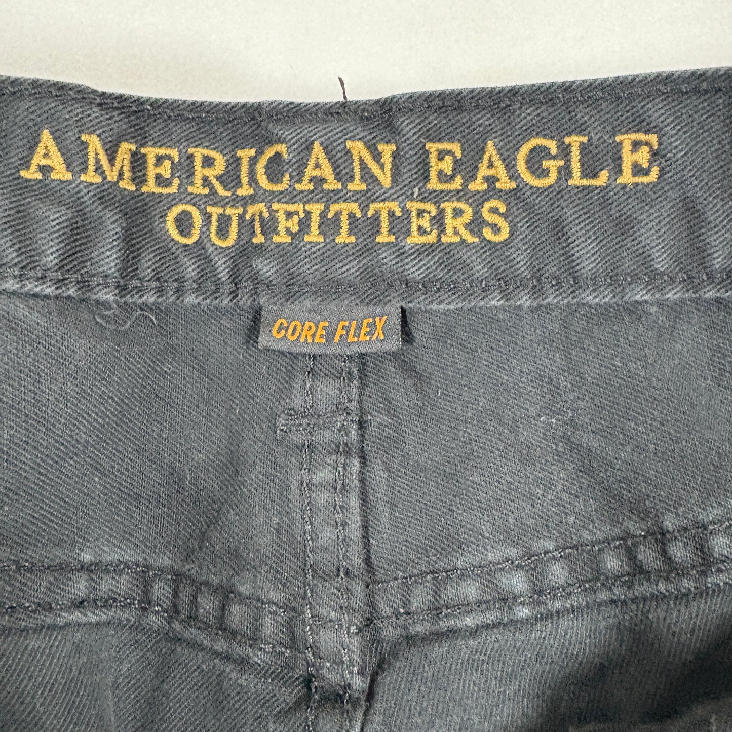 American Eagle mens jeans black Core Flex slim fit stretch denim Y2K grunge 90s