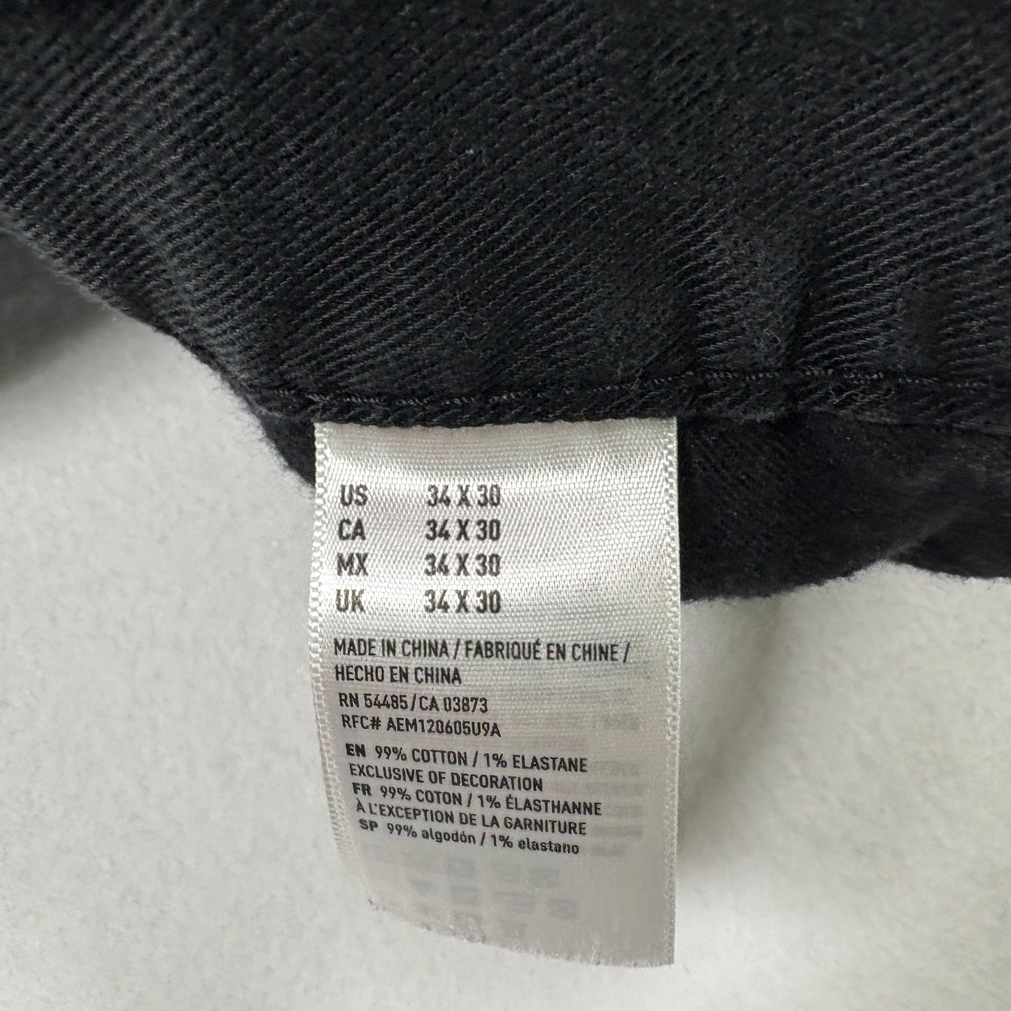 American Eagle mens jeans black Core Flex slim fit stretch denim Y2K grunge 90s