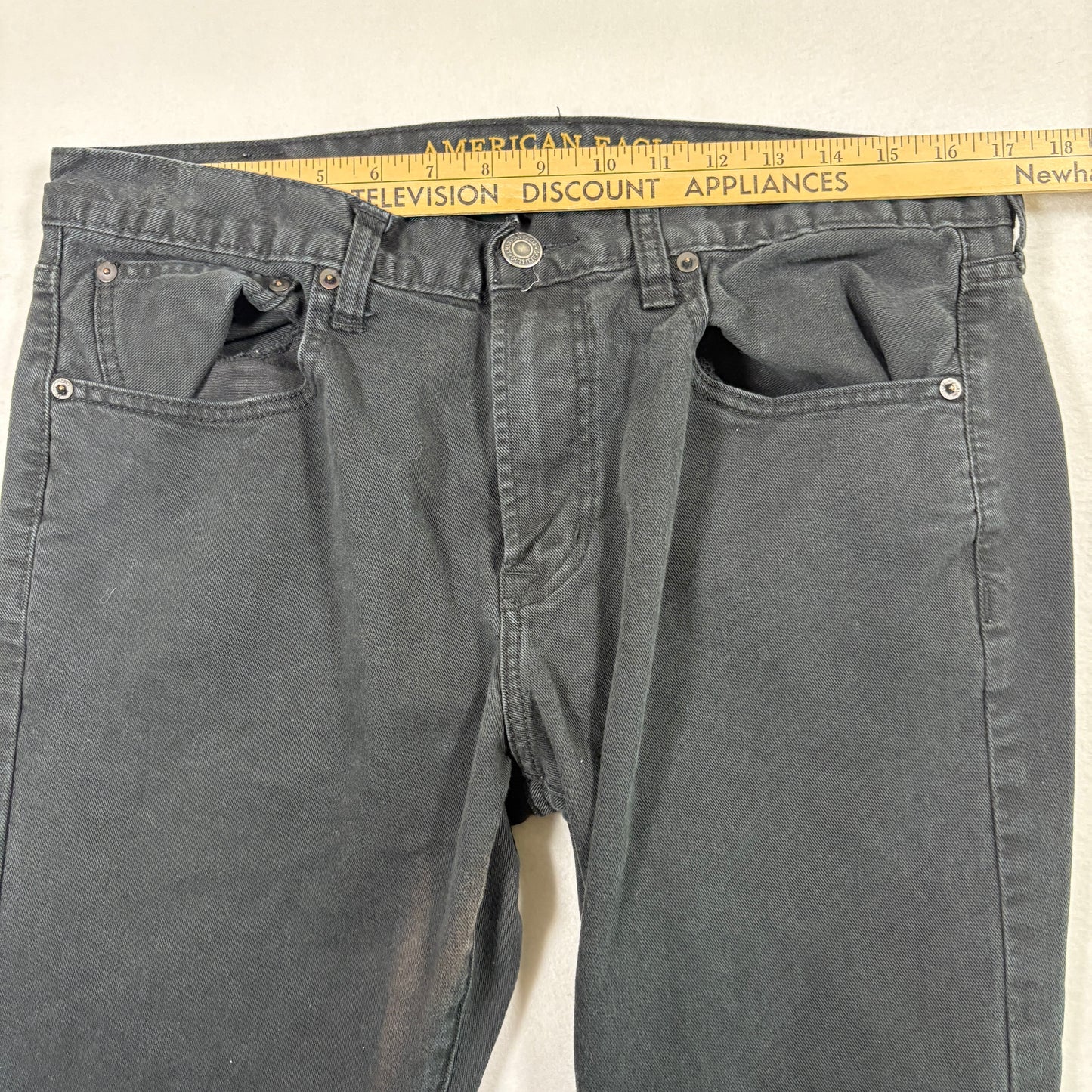 American Eagle mens jeans black Core Flex slim fit stretch denim Y2K grunge 90s