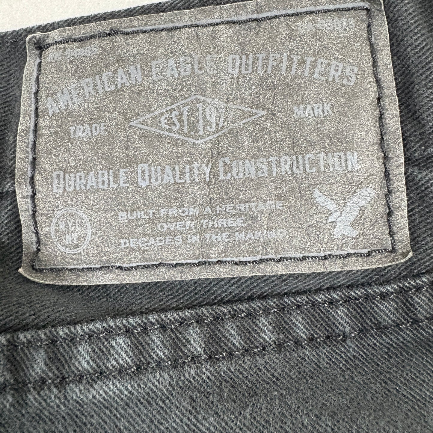 American Eagle mens jeans black Core Flex slim fit stretch denim Y2K grunge 90s