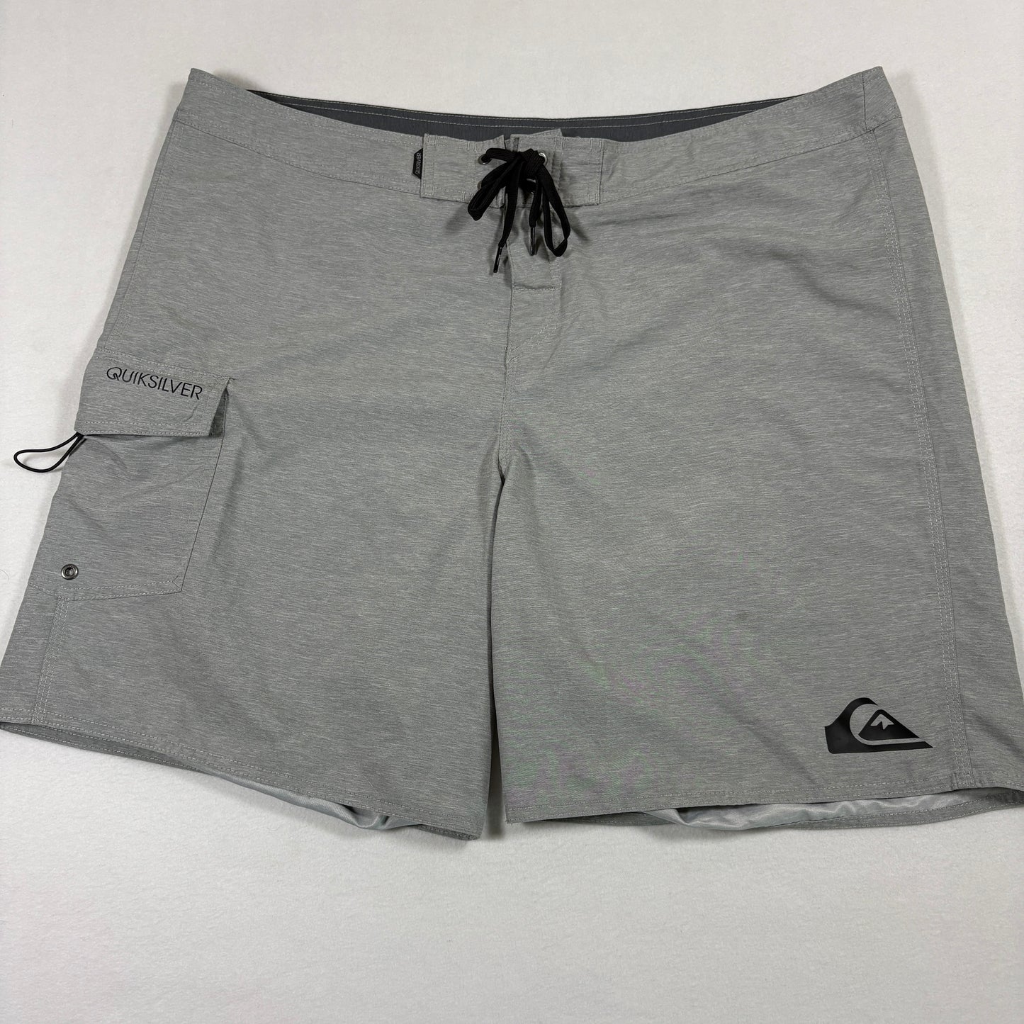Quiksilver Mens Board Shorts 42 Gray Swim Trunks Surf Swimwear Beach Y2K Surf