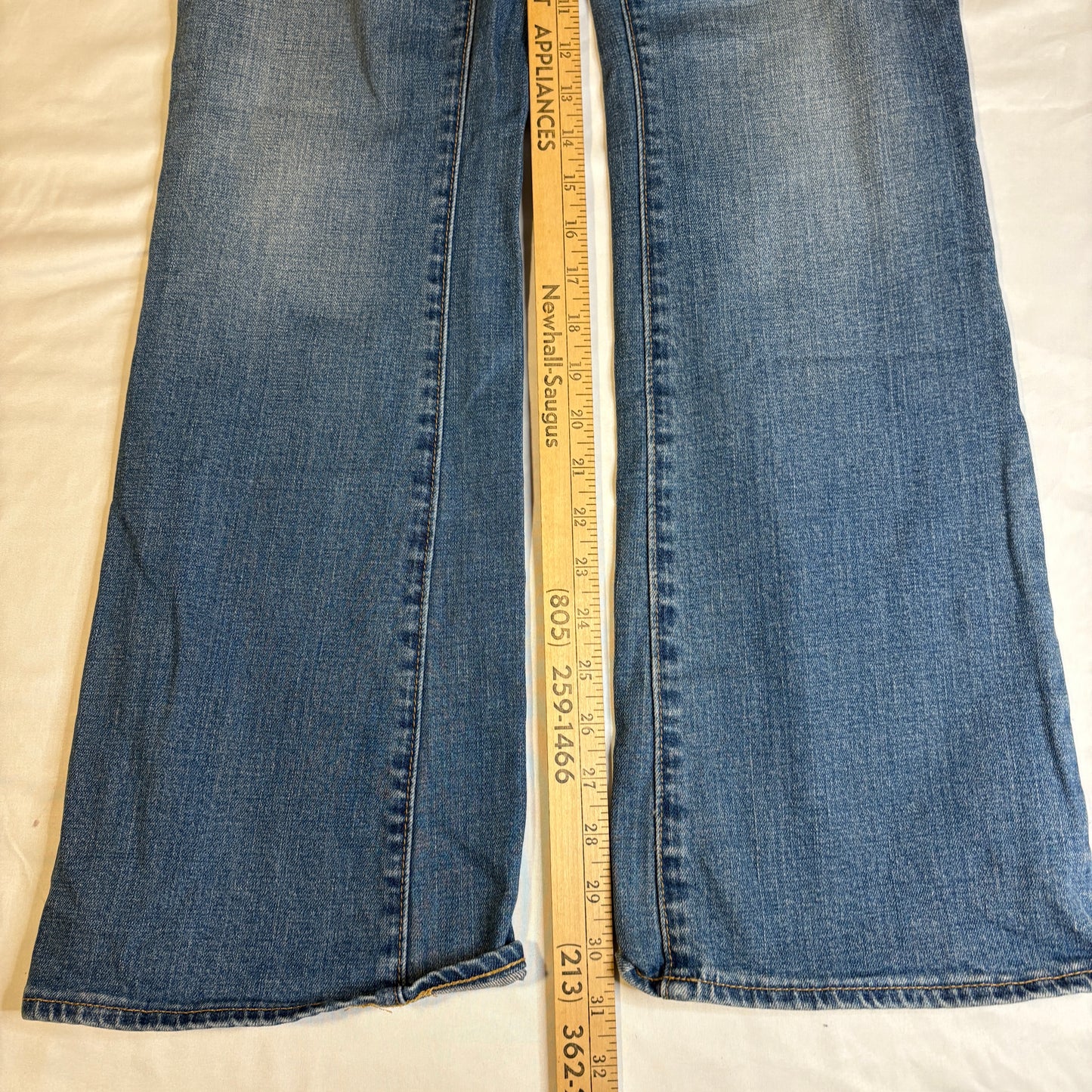 Gap 1969 Women’s Jeans 29/8R Perfect Boot Cut Blue Denim Stretch Mid Rise