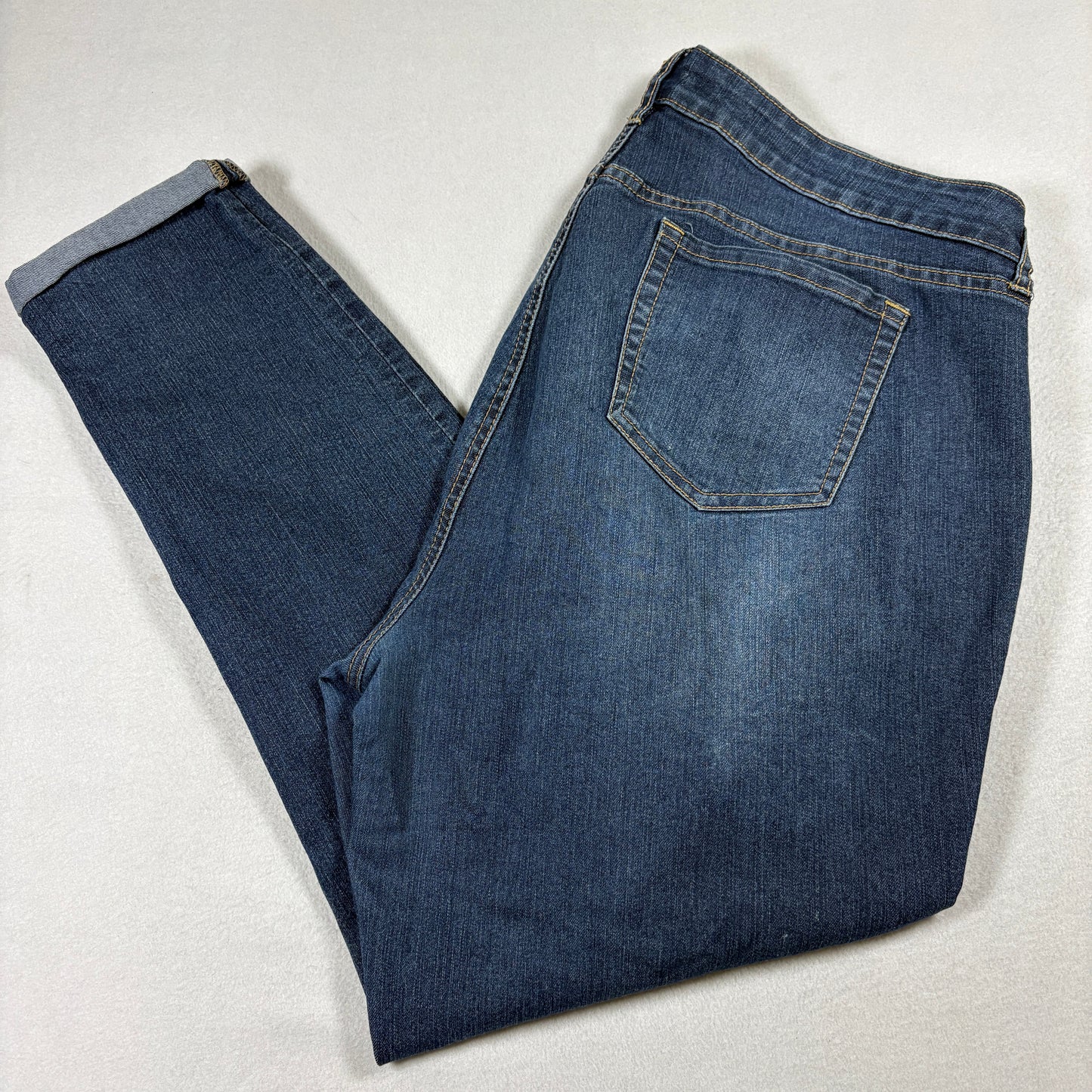 Torrid Denim Jeans Womens 18R Medium Wash Stretch Skinny Mid Rise Plus Size