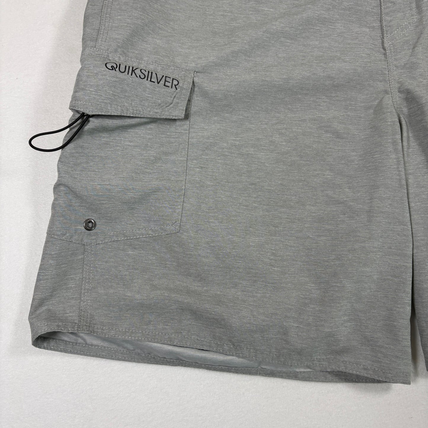 Quiksilver Mens Board Shorts 42 Gray Swim Trunks Surf Swimwear Beach Y2K Surf