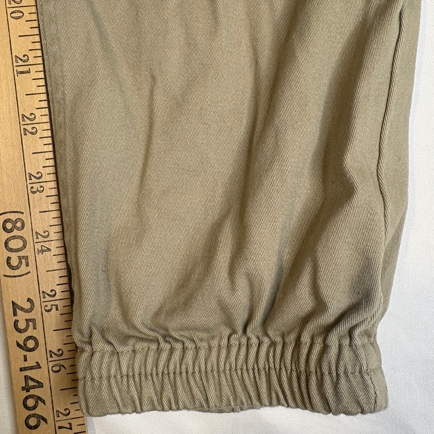 Hurley Men’s Jogger Pants Khaki Size M Drawstring Waist Casual Chino Style
