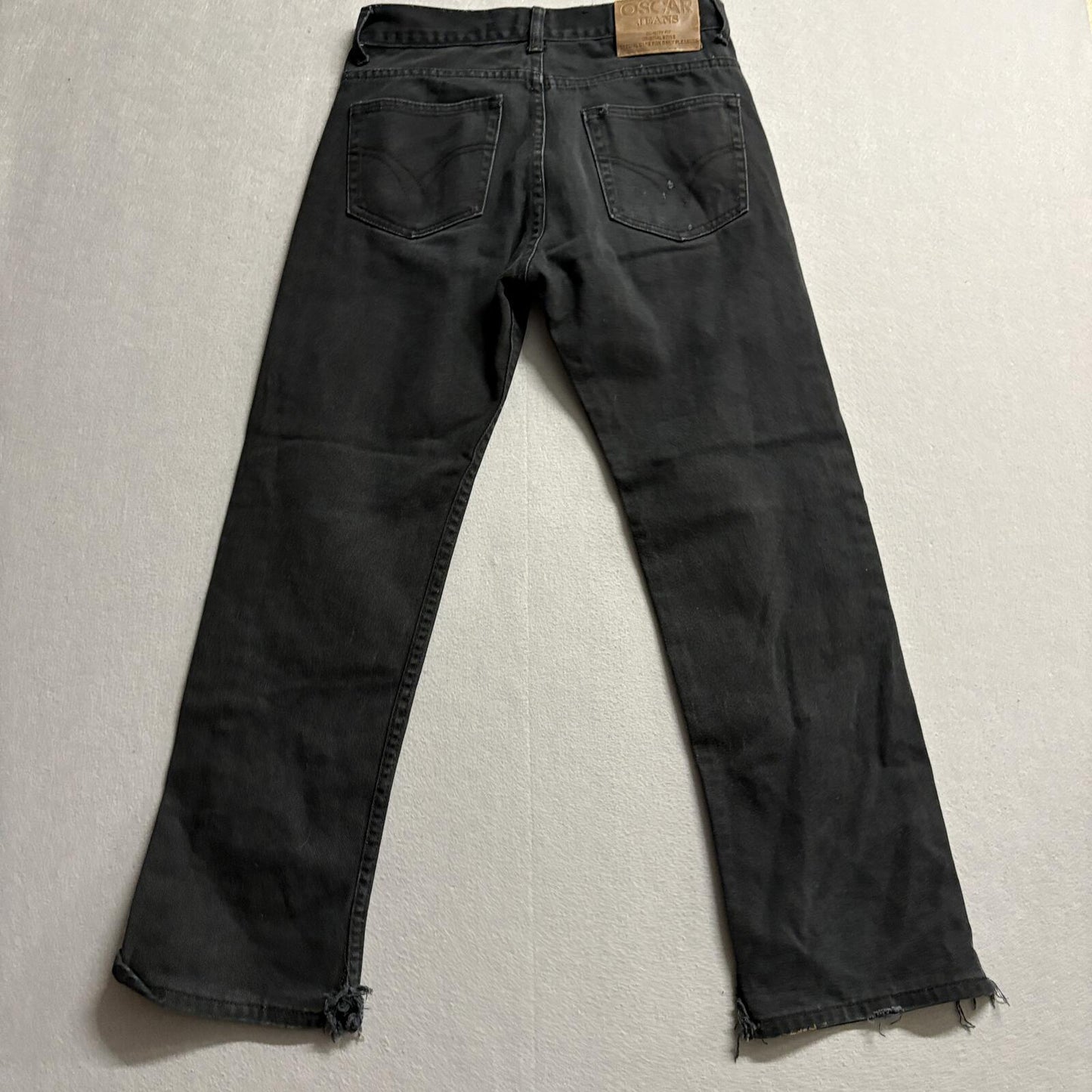 Oscar Jeans Selected 2019 Womens Black Straight Leg Denim Jeans Size 30x30