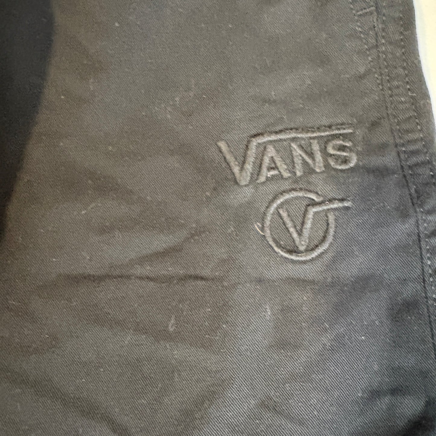 Vans Men’s Black Jogger Pants Size M Elastic Waist Drawstring Skate Casual