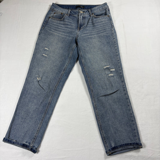 1822 Denim Jeans Womens Size 8 Blue Distressed Skinny Y2K Streetwear Vintage!!