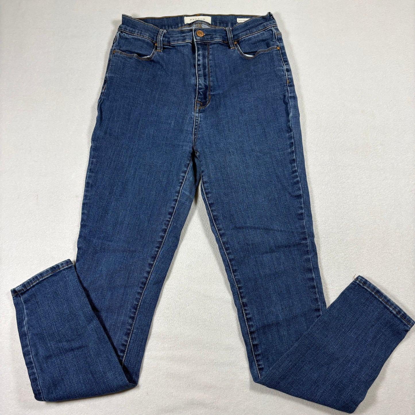 PacSun Super High Rise Jegging Jeans Womens 28 Blue Stretch Skinny Denim