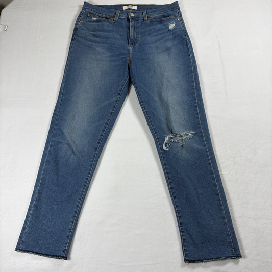 Denizen From Levis Jeans Mens Size 32 Blue Distressed Straight Y2K Vintage Fit!!