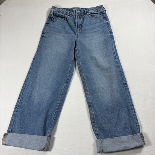 Old Navy Jeans Womens Size 10 Blue Extra High Rise Wide Leg Y2K Vintage Denim!!