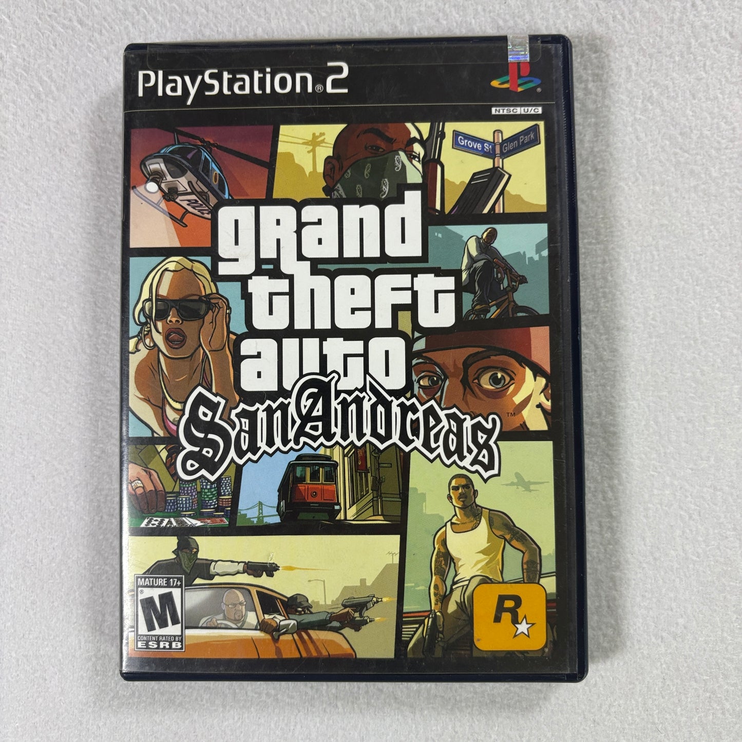 GTA San Andreas PS2 Complete Tested + 8MB Memory Card Grand Theft Auto Sony
