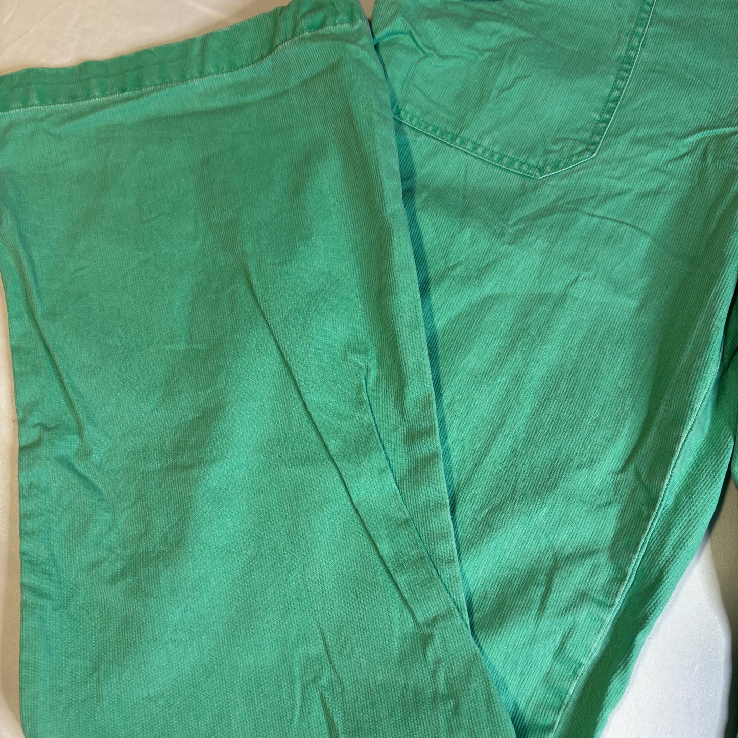 Mossimo Supply Co Women’s Green Bootcut Pants Size 13 Cotton Casual Mid Rise