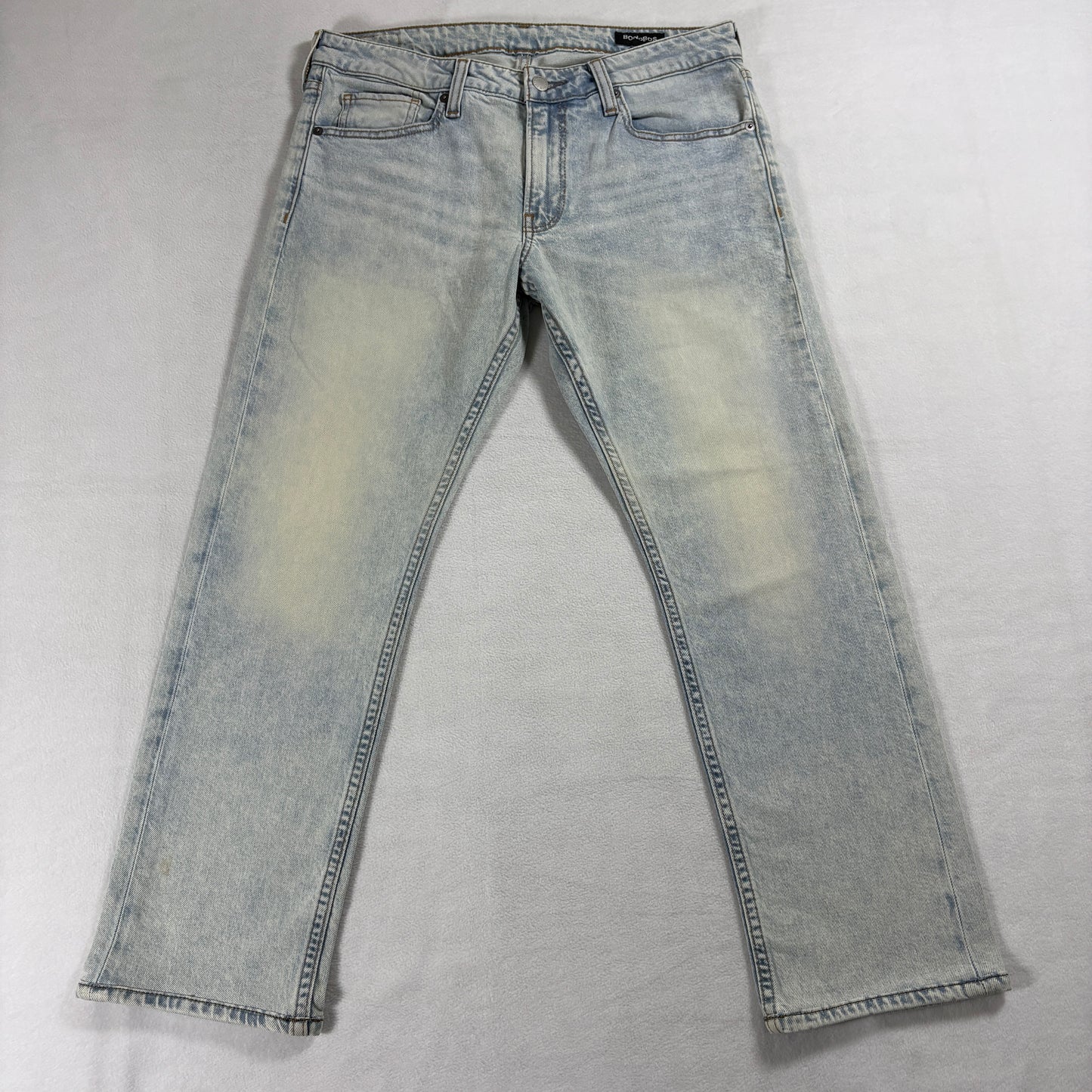 Bonobos Mens 32x30 Light Wash Slim Straight Jeans Stretch Denim Casual