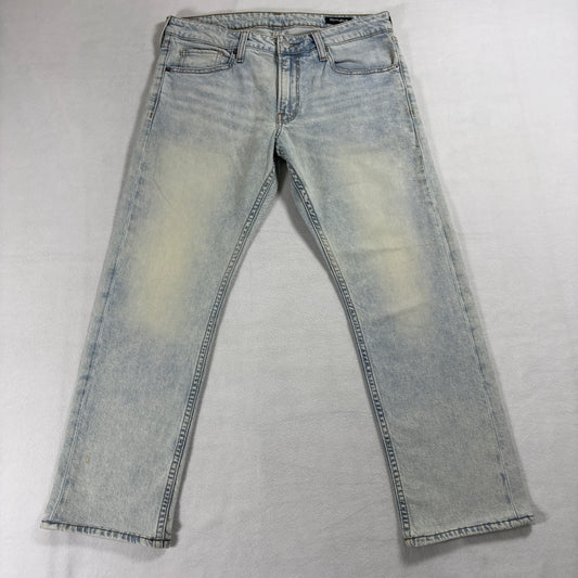Bonobos Mens 32x30 Light Wash Slim Straight Jeans Stretch Denim Casual