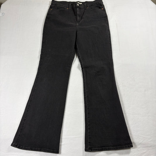 Levi Strauss Signature Jeans Womens 30x32 Black Flare Bootcut Y2K Retro 90s