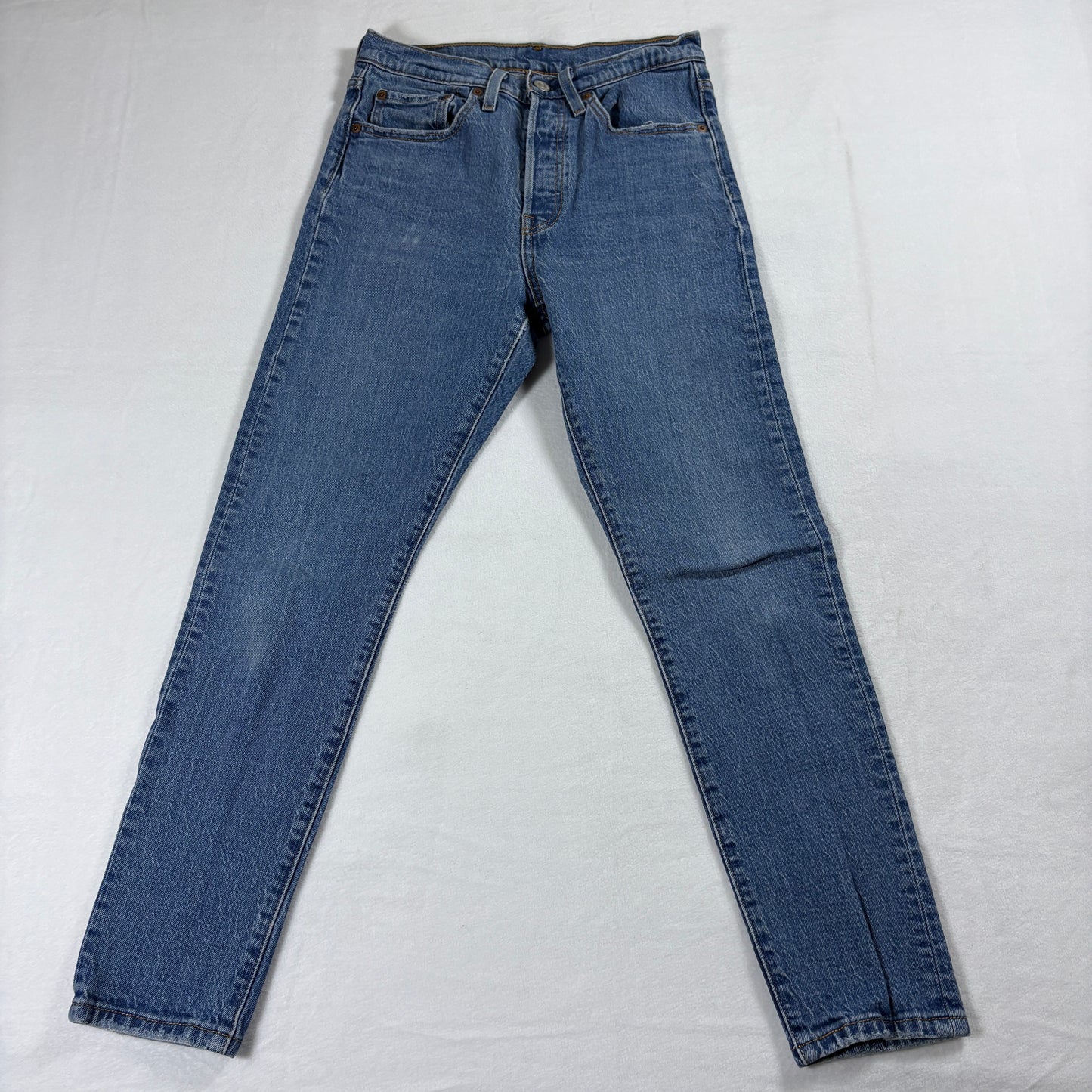 Levis 501 Jeans Womens W26 L28 Blue Vintage Straight Leg Denim Y2K 90s Retro Fit