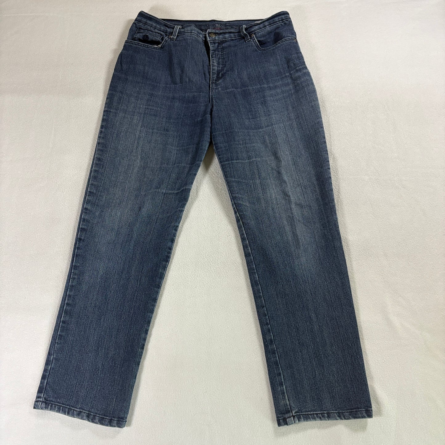 Gloria Vanderbilt Amanda Jeans Women 12P Fits Like 31x26 Blue Bootcut Stretch