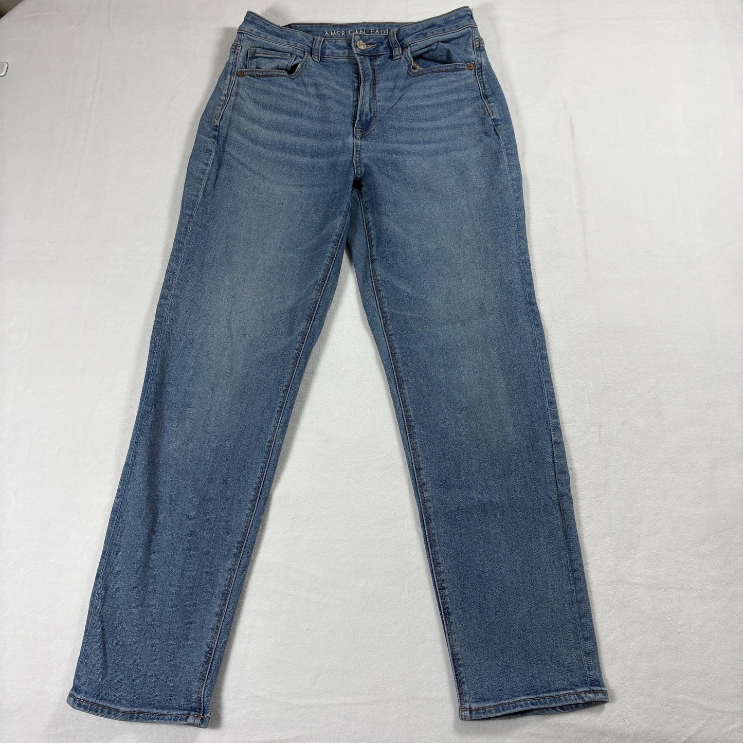 American Eagle Jeans Womens 6 Regular Blue Stretch Straight Everyday Casuals Fit