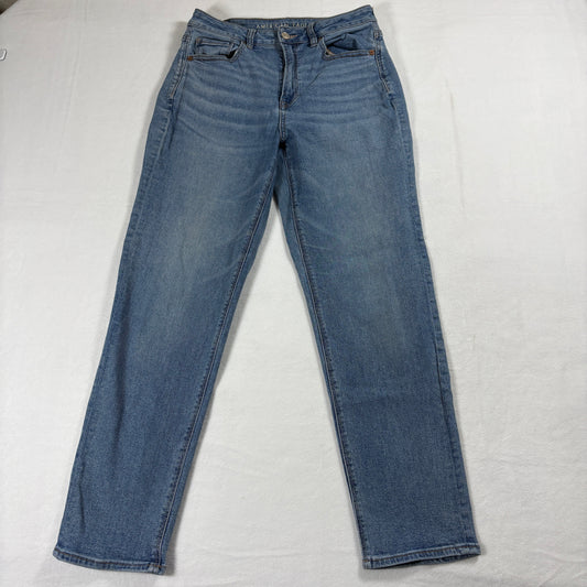 American Eagle Jeans Womens 6 Regular Blue Stretch Straight Everyday Casuals Fit