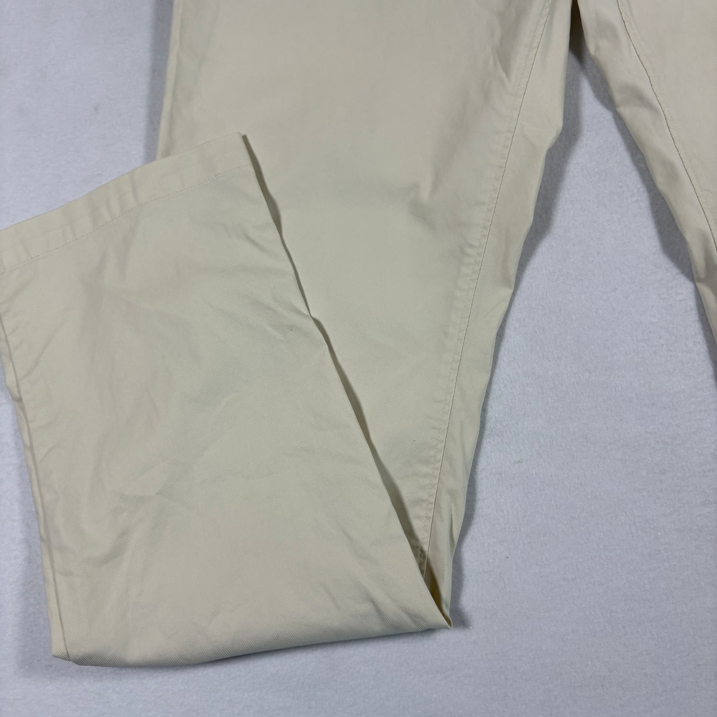 Quiet Golf Mens Pants 36x30 Beige Chino Casual Trousers Straight Fit Preppy