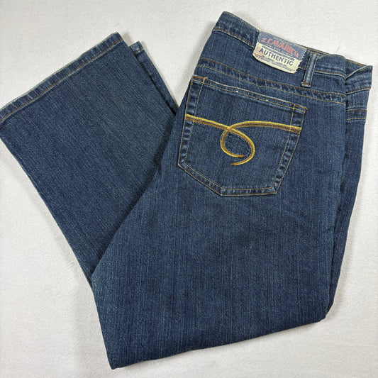 Z Cavaricci Vintage Denim Jeans Womens Size 18 Blue Bootcut Y2K Stretch Retro