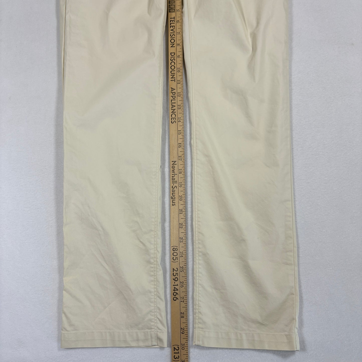 Quiet Golf Mens Pants 36x30 Beige Chino Casual Trousers Straight Fit Preppy