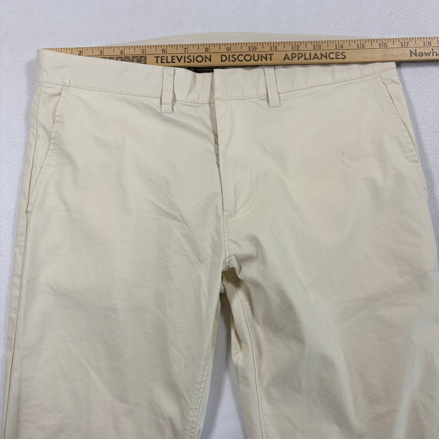 Quiet Golf Mens Pants 36x30 Beige Chino Casual Trousers Straight Fit Preppy