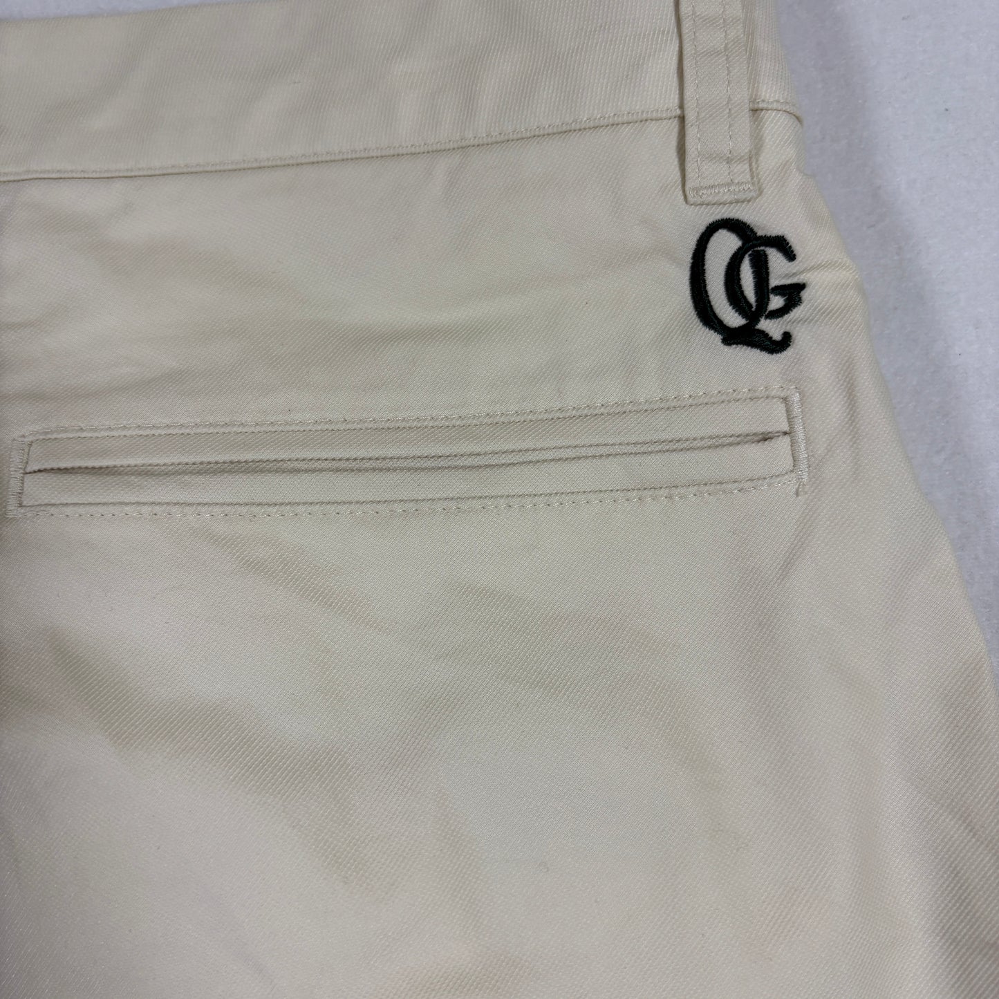 Quiet Golf Mens Pants 36x30 Beige Chino Casual Trousers Straight Fit Preppy